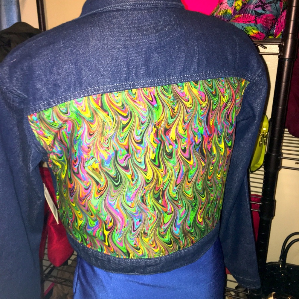 Custom made jean jacket.